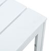 vidaXL Coffee Table White HDPE and Steel Compact Durable Square