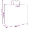 vidaXL Paper Bags 250 pcs with Handles Brown 54x15x49 cm