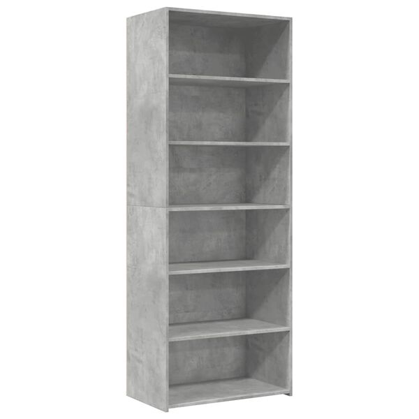 vidaXL Highboard Concrete grey Engineered wood Tall Highboard