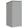 vidaXL Garden Shed Gray Galvanized Steel 34.3x38.6x62.6 in Garden Shed