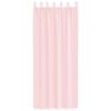 vidaXL Voile Curtains with Loops 2 pcs Light Pink 55.1x102.4"