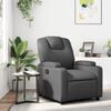 vidaXL Recliner Chair Grey Faux leather, metal, plywood Single