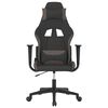 vidaXL Gaming Chair Black and Taupe Fabric