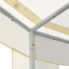 vidaXL Outdoor Gazebo Cream PA-coated polyester, powder-coated steel Large