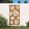 vidaXL Garden Wall Decoration Rusty Corten Steel 41.3 x 21.7 in