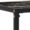 vidaXL Console Table Black Toughened glass, powder-coated steel