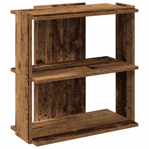 vidaXL Bookcase Old wood Engineered wood Small Bookcase Rectangular