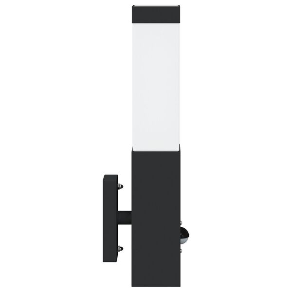 vidaXL Outdoor Wall Light Black 10.5 x 6 x 33 cm