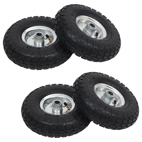 vidaXL Sack Truck Wheels 4 pcs Rubber 4.10/3.50-4 (260x83)