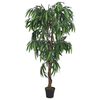 vidaXL Artificial Mango Tree 1050 Leaves 78.7" Green