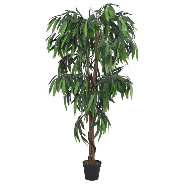 vidaXL Artificial Mango Tree 1050 Leaves 78.7" Green