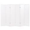 vidaXL Folding 6-Panel Room Divider Japanese Style 94.5"x66.9" White