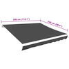 vidaXL Awning Anthracite Polyester with PU coating 118.1 x 98.4 in