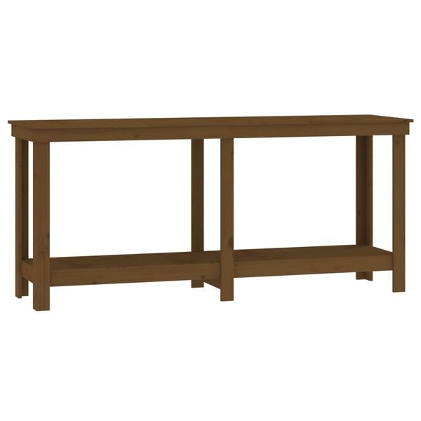 vidaXL Work Bench Honey Brown 70.9x19.7x31.5" Solid Wood Pine
