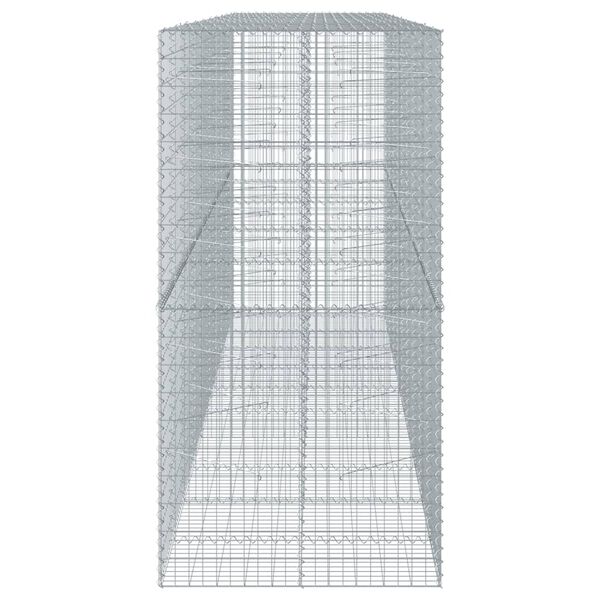 vidaXL Gabion Basket Silver Galvanized Iron Large Durable