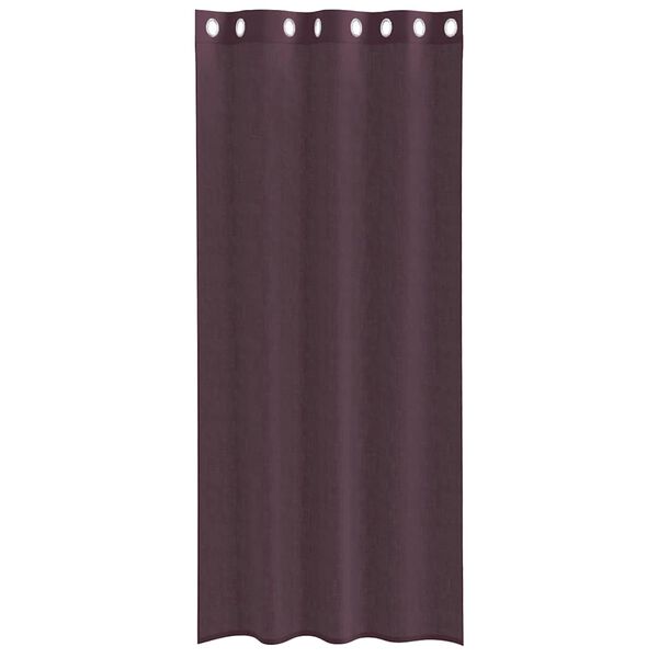 vidaXL Voile Curtains with Grommets 2 pcs Purple 55.1x96.5"