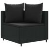 vidaXL Patio Sofa Set Set of 4 Black