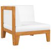 vidaXL Garden Lounge Set Cream white Solid acacia wood Compact Modular