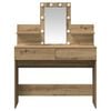 vidaXL Dressing Table with Drawer Artisan Oak 39.37 x 15.75 x 51.18 in