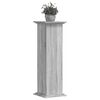 vidaXL Plant Stand Grey sonoma Engineered wood Tall Decorative Inlays