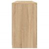 vidaXL Sideboard Sonoma oak Engineered wood, glass Large Sideboard