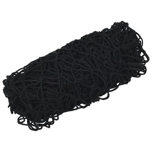 vidaXL Trailer Net with Elastic Rope Black 13.1x9.8' PP