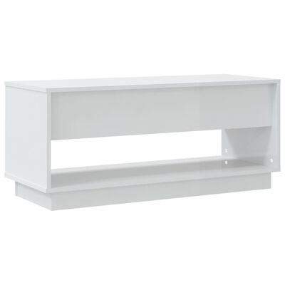 vidaXL TV Cabinet High Gloss White 40.2"x16.1"x17.3" Engineered Wood