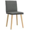 vidaXL Dining Chair Set of 2 Dark Grey