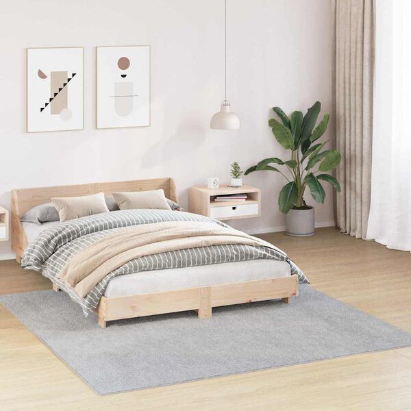 vidaXL Anti-slip Shaggy Rug Gray 78.7&ldquo; x 78.7&rdquo; PP