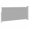 vidaXL Side Awning Green grey 100% Polyester fabric, Steel frame