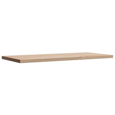 Close-up of a light wood tabletop edge showing wood grain