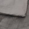 vidaXL Weighted Blanket With Cover Grey Cotton Large