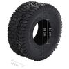 vidaXL Tire And Inner Tube Black Rubber Heavy Weight Endurance