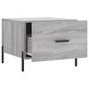 vidaXL Coffee Table Grey Sonoma Engineered Wood, Iron Standard