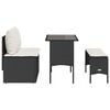 vidaXL Garden Dining Set Black