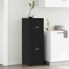 vidaXL Apothecary Cabinet Black oak 40 x 41 x 118 cm Engineered wood
