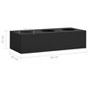 vidaXL Flower Box Anthracite Steel M Tough Flower Box Rectangular