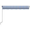 vidaXL Retractable Awning Blue and White