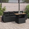 vidaXL Garden Sofa Set Black