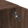 vidaXL Storage Cabinet Brown Oak 31.5x16.7x88.6" Engineered Wood