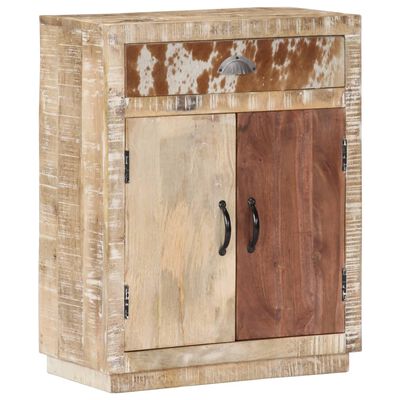 vidaXL Sideboard 23.6"x11.8"x29.5" Solid Mango Wood