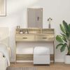 vidaXL Dressing Table with Drawer Sonoma Oak 39.37 x 16.14 x 55.12 in