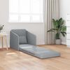 vidaXL Sofa Bed Light Grey 25.59 x 31.50 x 32.68 in Fabric