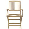 vidaXL Garden Chair Set of 4 Light wooden Solid Acacia wood