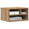 vidaXL Printer Stand with Storage Artisan Oak 15.75 x 12.60 x 8.86 in