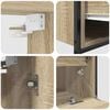 vidaXL Bathroom Furniture Set with Shelf 5 pcs Beige 76.5 x 35 x 95 cm