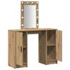 vidaXL Dressing Table Brown 40.16 x 12.99 x 53.15 in Engineered Wood