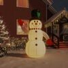 vidaXL Inflatable Snowman Multicolor Oxford fabric with PU coating