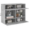 vidaXL TV Wall Cabinet Concrete Gray Engineered Wood Medium