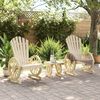 vidaXL Garden Lounge Set Natural Brown Solid fir wood Medium Ergonomic